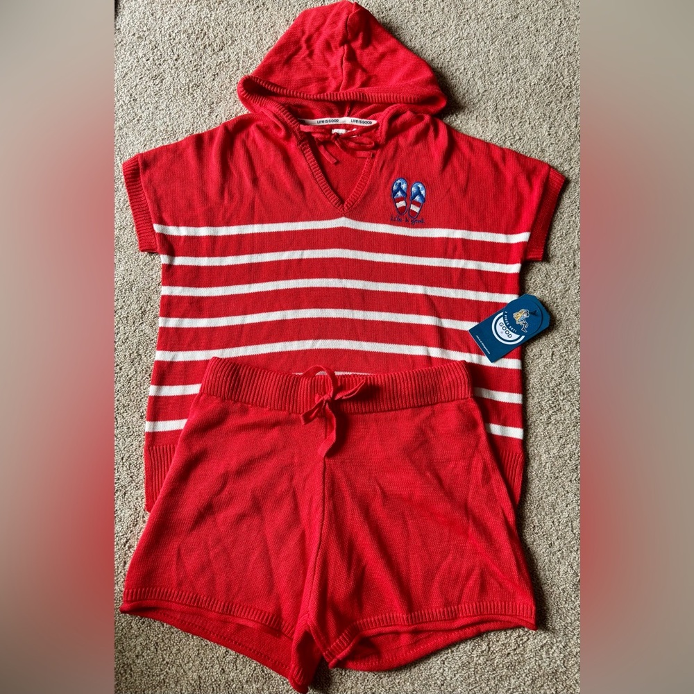 Life is Good 2 Piece Knit Set Womens Size M